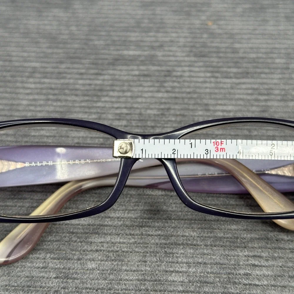 Ralph Lauren RL 6018 5133 Purple Marbled Rectangular Y2K Eyeglass Frames Italy